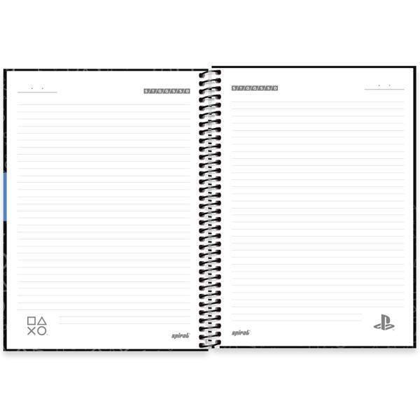 Caderno Universitário Capa Dura, 1 x 1, 80 folhas, PlayStation, 2639776, Spiral Ps - PT 1 UN