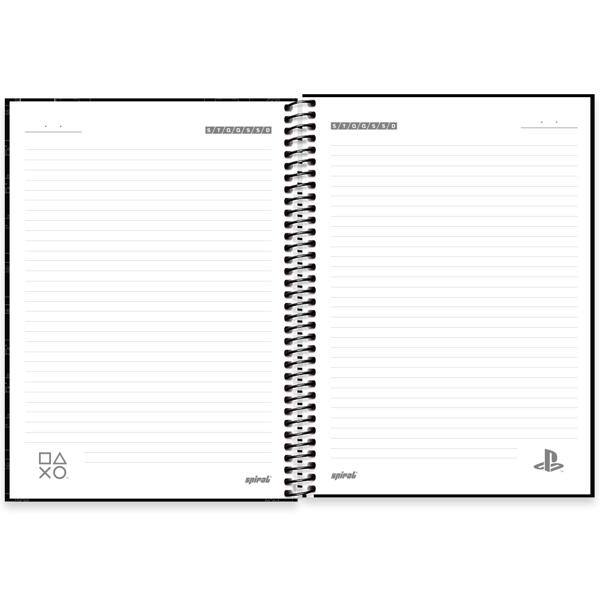 Caderno univ.capa dura 1x1 80fls Playstation 2644602 Spiral Ps PT 1 UN