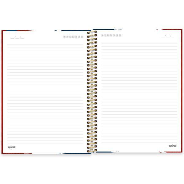 Caderno univ.capa dura 1x1 80fls PSG 2642684 Spiral Psg PT 1 UN