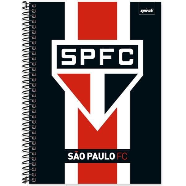 Caderno Universitário Capa Dura, 1 x 1, 80 Folhas, São Paulo FC, 2639790, Spiral SPFC - PT 1 UN Caderno Universitário Capa Dura, 1 x 1, 80 Folhas, São Paulo FC, 2639790, Spiral SPFC - PT 1 UN