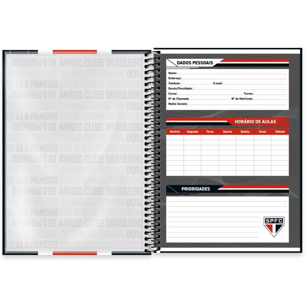 Caderno Universitário Capa Dura, 1 x 1, 80 Folhas, São Paulo FC, 2639790, Spiral SPFC - PT 1 UN Caderno Universitário Capa Dura, 1 x 1, 80 Folhas, São Paulo FC, 2639790, Spiral SPFC - PT 1 UN