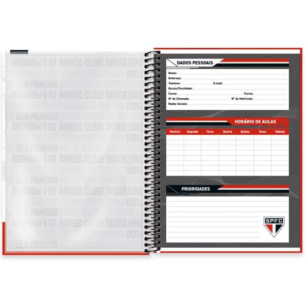 Caderno Universitário Capa Dura, 1 x 1, 80 Folhas, São Paulo FC, 2639806, Spiral SPFC - PT 1 UN Caderno Universitário Capa Dura, 1 x 1, 80 Folhas, São Paulo FC, 2639806, Spiral SPFC - PT 1 UN