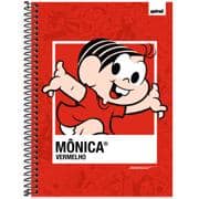 Caderno Universitário Capa Dura, 1 x 1, 80 folhas, Turma da Mônica, 2639851, Spiral Tdm - PT 1 UN