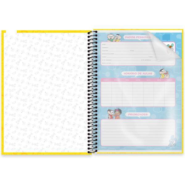 Caderno Universitário Capa Dura, 1 x 1, 80 folhas, Turma da Mônica, 2639868, Spiral Tdm - PT 1 UN