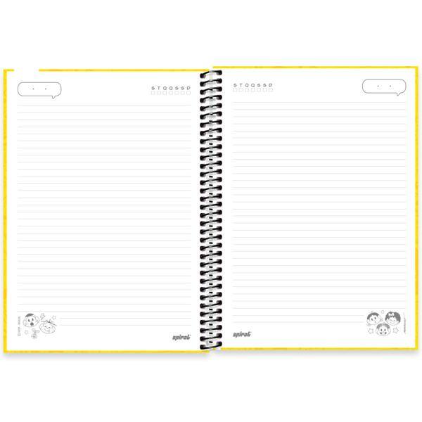 Caderno Universitário Capa Dura, 1 x 1, 80 folhas, Turma da Mônica, 2639868, Spiral Tdm - PT 1 UN