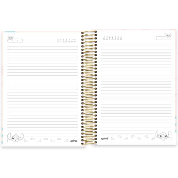 Caderno univ.capa dura 10x1 160fls Stitch 2640161 Spiral Ds PT 1 UN