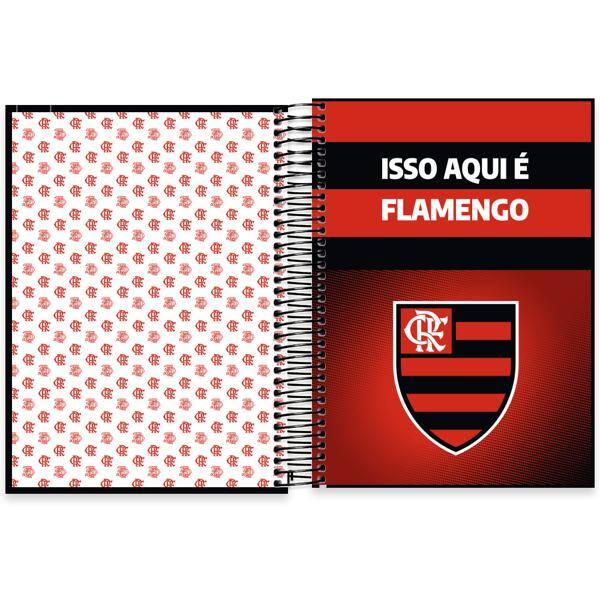 Caderno Universitário Capa Dura, 10 x 1, 160 Folhas, Flamengo, 2639929, Spiral Fla - PT 1 UN