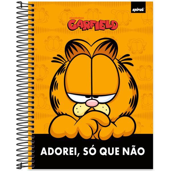 Caderno Universitário Capa Dura, 10 x 1, 160 folhas, Garfield, 2639936, Marca Spiral Gar - PT 1 UN