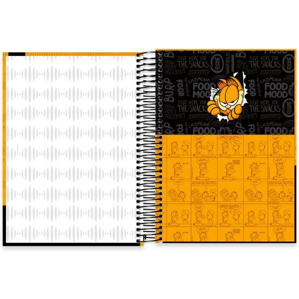 Caderno Universitário Capa Dura, 10 x 1, 160 folhas, Garfield, 2639936, Marca Spiral Gar - PT 1 UN