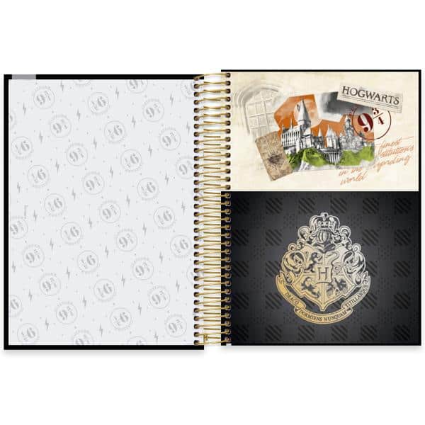 Caderno Universitário Capa Dura, 10 x 1, 160 folhas, Harry Potter, 2639974, Spiral Hpt - PT 1 UN
