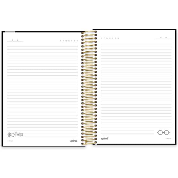 Caderno Universitário Capa Dura, 10 x 1, 160 folhas, Harry Potter, 2639974, Spiral Hpt - PT 1 UN