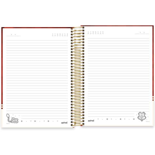 Caderno Universitário Capa Dura, 10 x 1, 160 folhas, Harry Potter Charms, 2639998, Spiral Hpc - PT 1 UN
