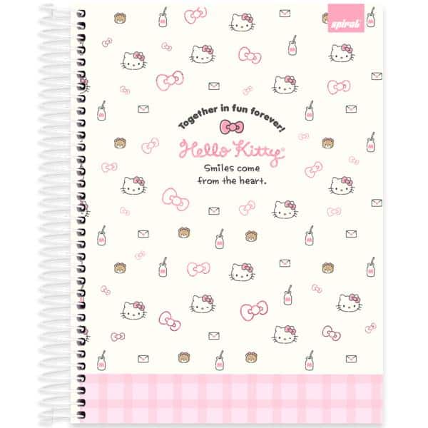 Caderno Universitário, Capa Dura, 10 x 1, 160 Folhas, Hello Kitty, 2640017, Spiral Hki - PT 1 UN Caderno Universitário, Capa Dura, 10 x 1, 160 Folhas, Hello Kitty, 2640017, Spiral Hki - PT 1 UN