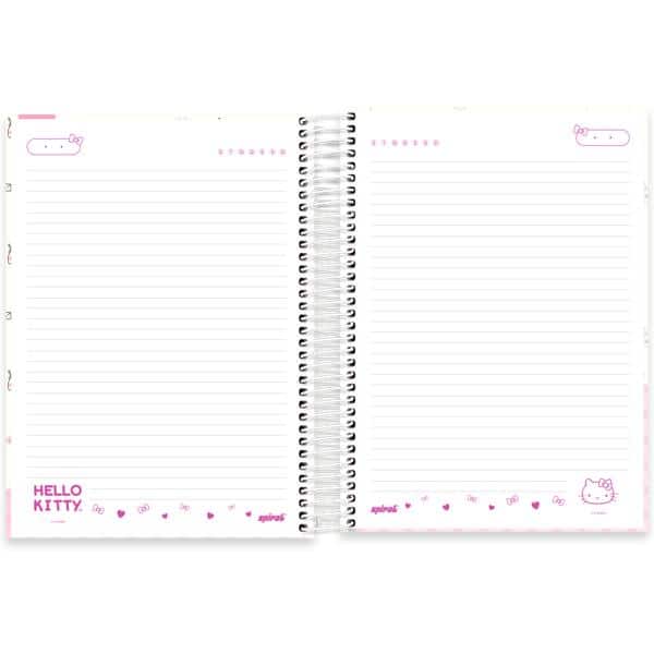 Caderno Universitário, Capa Dura, 10 x 1, 160 Folhas, Hello Kitty, 2640017, Spiral Hki - PT 1 UN Caderno Universitário, Capa Dura, 10 x 1, 160 Folhas, Hello Kitty, 2640017, Spiral Hki - PT 1 UN