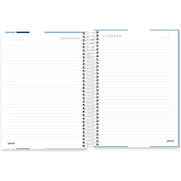 Caderno Universitário Capa Dura, 10 x 1, 160 folhas, Manchester City, 2640048, Spiral Mc - PT 1 UN