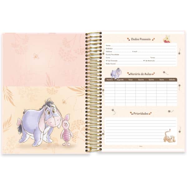 Caderno Universitário Capa Dura, 10 x 1, 160 folhas, Pooh, 2640109, Spiral Pooh - PT 1 UN Caderno Universitário Capa Dura, 10 x 1, 160 folhas, Pooh, 2640109, Spiral Pooh - PT 1 UN
