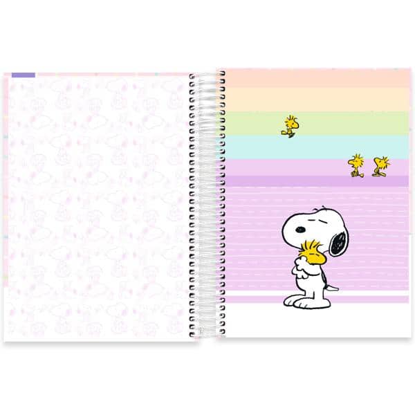 Caderno Universitário Capa Dura, 10 x 1, 160 folhas, Snoopy, 2640147, Spiral Sno - PT 1 UN