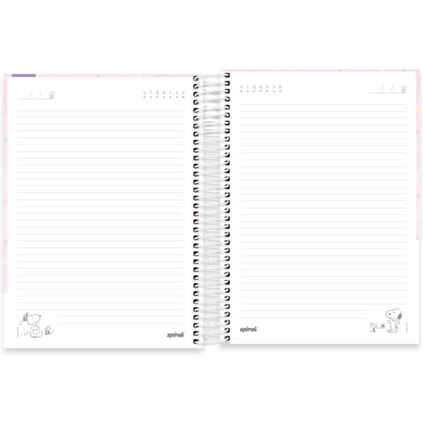 Caderno Universitário Capa Dura, 10 x 1, 160 folhas, Snoopy, 2640147, Spiral Sno - PT 1 UN