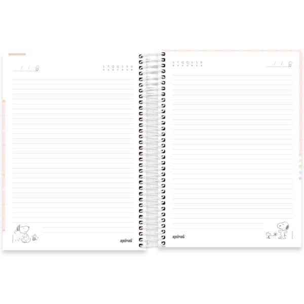 Caderno Universitário Capa Dura, 10 x 1, 160 folhas, Snoopy, 2644657, Spiral Sno - PT 1 UN