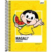 Universitário Capa Dura, 10 x 1, 160 Folhas, Turma da Mônica, Magali, 2640192, Spiral Tdm - PT 1 UN