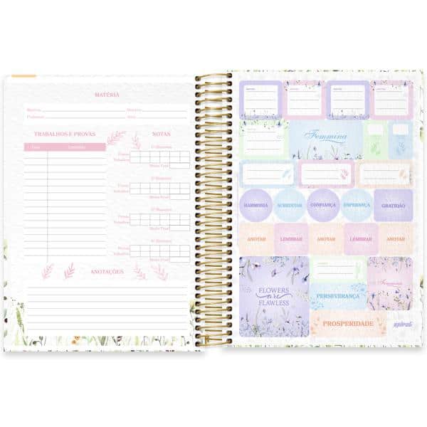Caderno univ.capa dura 10x1 160fls Femmina 2638182 Spiral Fem PT 1 UN