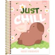 Caderno Universitário Capa Dura, 10 x 1, 160 Folhas, Capivaras, 2644312, Spiral Ten - PT 1 UN Caderno Universitário Capa Dura, 10 x 1, 160 Folhas, Capivaras, 2644312, Spiral Ten - PT 1 UN