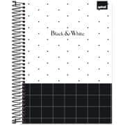 Caderno Universitário Capa Dura, 20 x 1, 320 Folhas, Black & White, 2645357, Spiral B&W - PT 1 UN Caderno Universitário Capa Dura, 20 x 1, 320 Folhas, Black & White, 2645357, Spiral B&W - PT 1 UN