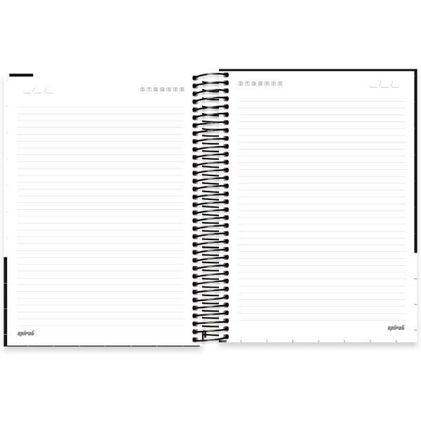 Caderno Universitário Capa Dura, 20 x 1, 320 Folhas, Black & White, 2645357, Spiral B&W - PT 1 UN