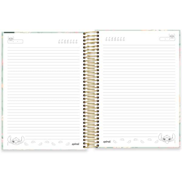 Caderno universitário Capa dura 20 x 1, 320 folhas, Stitch, 2640482, Spiral Ds - PT 1 UN