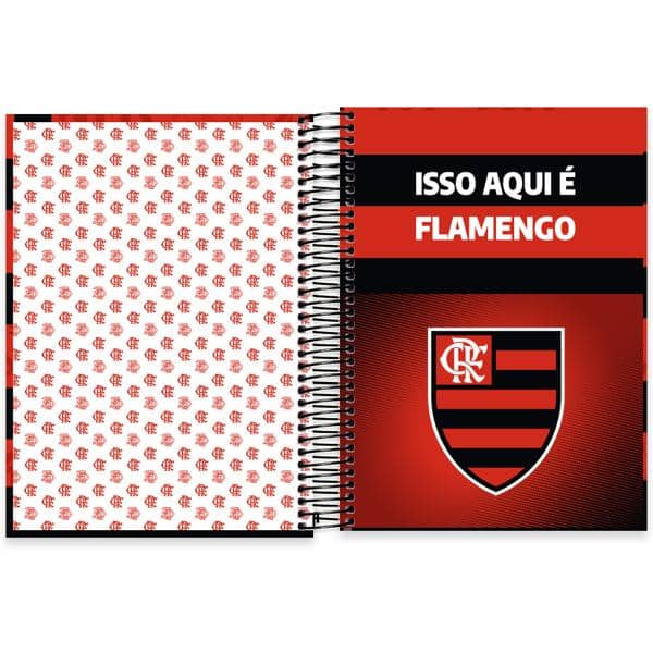 Caderno Universitário Capa Dura, 20 x 1, 320 Folhas, Flamengo, 2640390, Spiral Fla - PT 1 UN Caderno Universitário Capa Dura, 20 x 1, 320 Folhas, Flamengo, 2640390, Spiral Fla - PT 1 UN