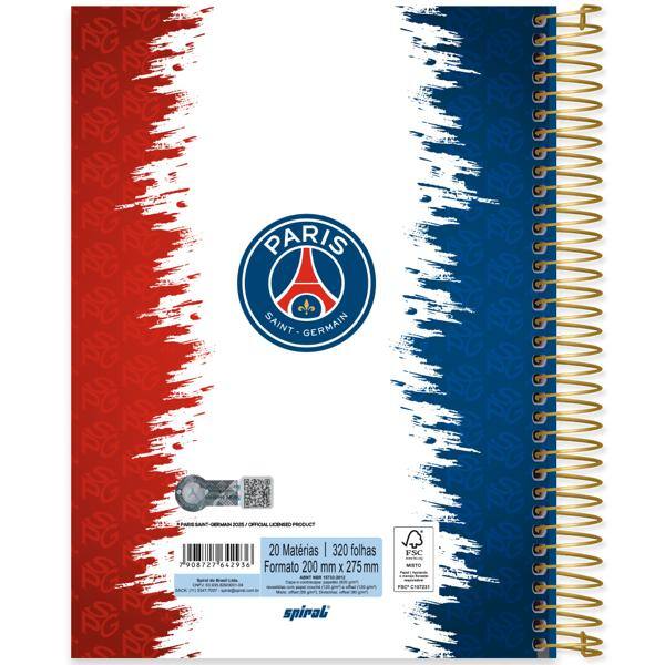 Caderno Universitário Capa Dura, 20 x 1, 320 Folhas, PSG, 2642936, Spiral Psg - PT 1 UN Caderno Universitário Capa Dura, 20 x 1, 320 Folhas, PSG, 2642936, Spiral Psg - PT 1 UN