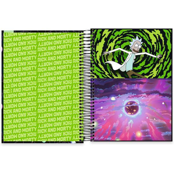 Caderno Universitário Capa Dura, 20 x 1, 320 Folhas, Rick & Morty, 2640475, Spiral Rem - PT 1 UN