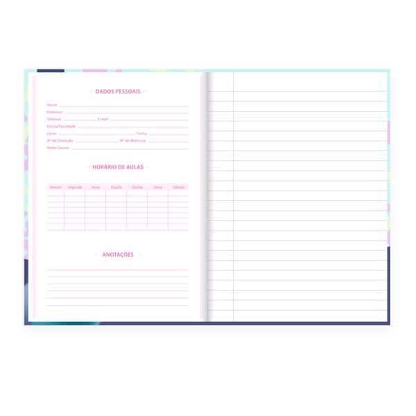 Caderno 1/4, Capa dura, costurado, 80 folhas, Stitch, 2641083, Spiral Ds - PT 1 UN