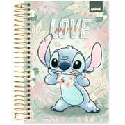 Caderno 1/4, Capa dura, Espiral, 80 folhas, Stitch, 2641199, Spiral Ds - PT 1 UN