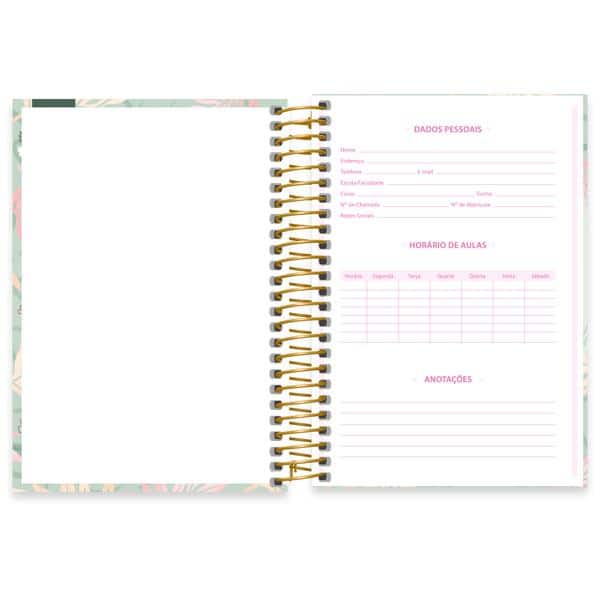 Caderno 1/4, Capa dura, Espiral, 80 folhas, Stitch, 2641199, Spiral Ds - PT 1 UN