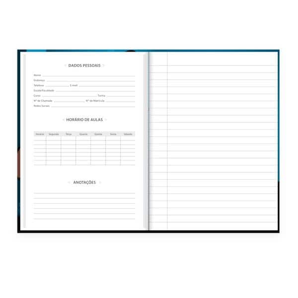 Caderno 1/4 , Capa dura, costurado, 80 folhas, Harry Potter Charms, 2641038, Spiral Hpc - PT 1 UN