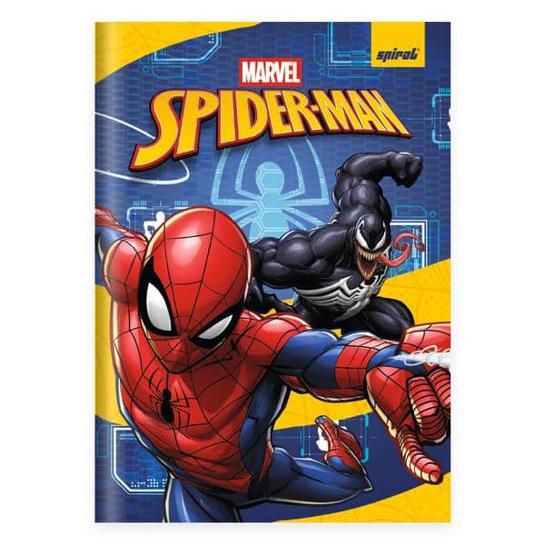 Caderno 1/4 C.D. costurado 80fls H. Aranha 2641052 Spiral Mha PT 1 UN