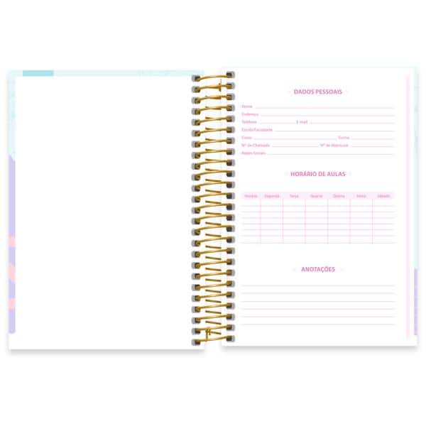 Caderno 1/4, Capa Dura, Espiral, 160 Folhas, Stitch, Spiral - PT 1 UN