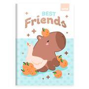 Caderno 1/4, Capa dura, costurado, 80 folhas, Capivara, 2644374, Spiral Ten - PT 1 UN Caderno 1/4, Capa dura, costurado, 80 folhas, Capivara, 2644374, Spiral Ten - PT 1 UN