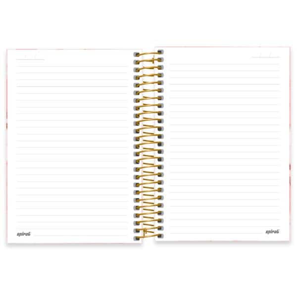 Caderno 1/4 capa dura espiral, 160 folhas, Marmo, 2644428, Spiral Mrm - PT 1 UN