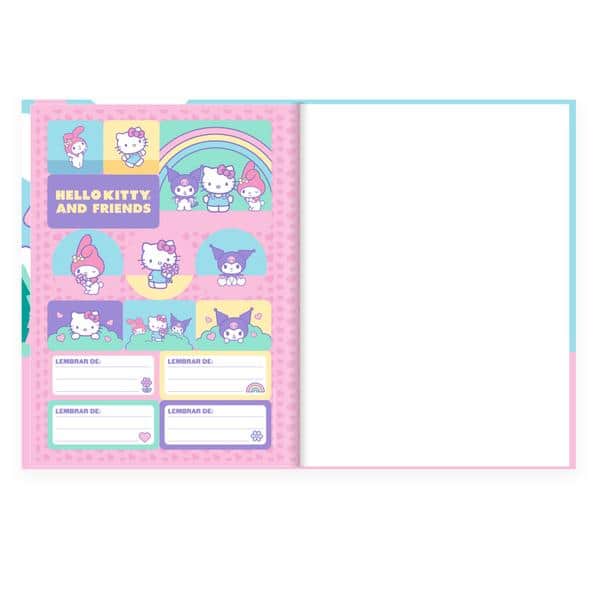 Caderno Universitário Capa Dura Costurado, 80 folhas, Hello Kitty e Amigos, 2647306, Spiral Hka - PT 1 UN Caderno Universitário Capa Dura Costurado, 80 folhas, Hello Kitty e Amigos, 2647306, Spiral Hka - PT 1 UN