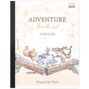 Caderno univ.1x1 80fls coladas wireless Pooh 2645692 Spiral Pooh PT 1 UN