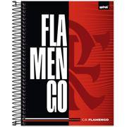 Caderno Universitário Capa Dura, 15 x 1, 240 Folhas, Flamengo, 2640239, Spiral Fla - PT 1 UN