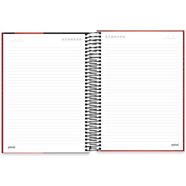 Caderno Universitário Capa Dura, 15 x 1, 240 Folhas, Flamengo, 2640239, Spiral Fla - PT 1 UN