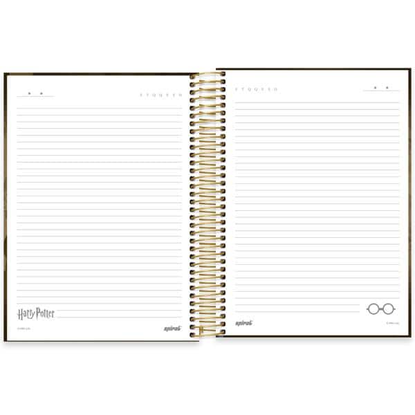 Caderno universitário Capa dura, 15 x 1, 240 folhas, Harry Potter, 2640253, Spiral Hpt - PT 1 UN
