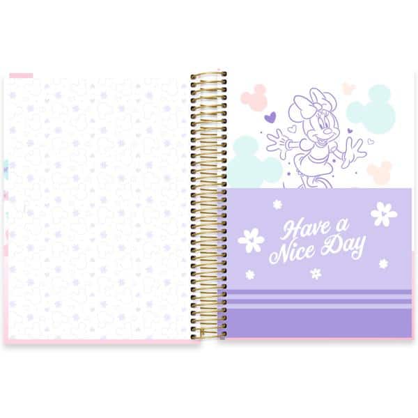 Caderno univ.capa dura 15x1 240fl Minnie sty. 2640291 Spiral Mis PT 1 UN