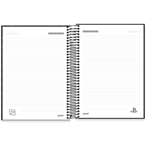 Caderno universitário capa dura, 15x1 240 folhas, Playstation, 2640321, Spiral Ps - PT 1 UN