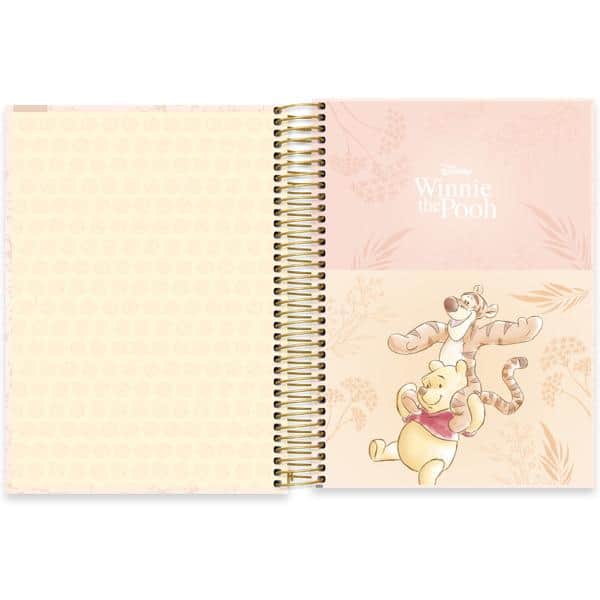 Caderno univ.capa dura 15x1 240fls Pooh 2640345 Spiral Pooh PT 1 UN