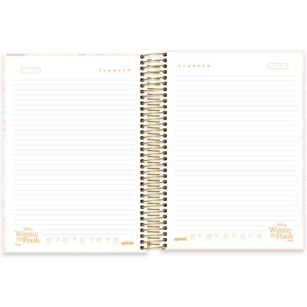 Caderno univ.capa dura 15x1 240fls Pooh 2640345 Spiral Pooh PT 1 UN