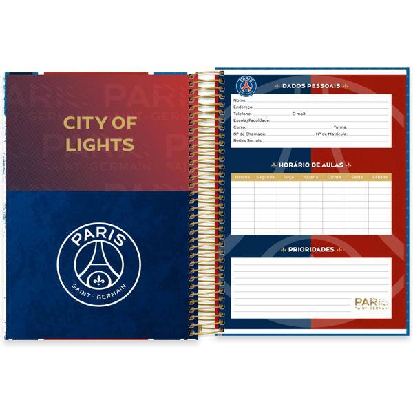Caderno Universitário Capa Dura, 15 x 1, 240 folhas, PSG, 2642882, Marca Spiral Psg - PT 1 UN